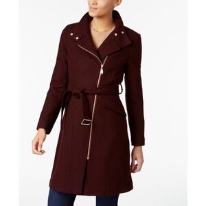 Cole Haan Wool Blend Coat with Belt